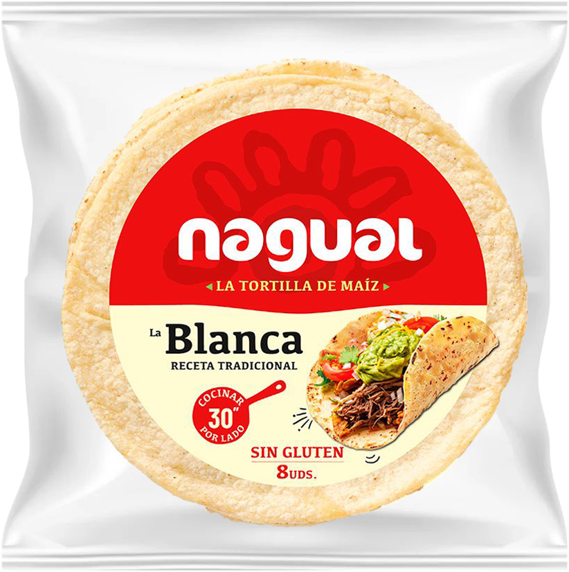TORTILLAS DE MAÍZ BLANCO NAGUAL