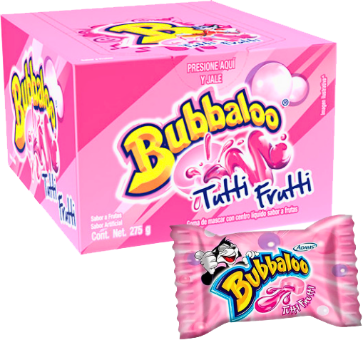 CHICLE BUBBALOO TUTTI FRUTTI