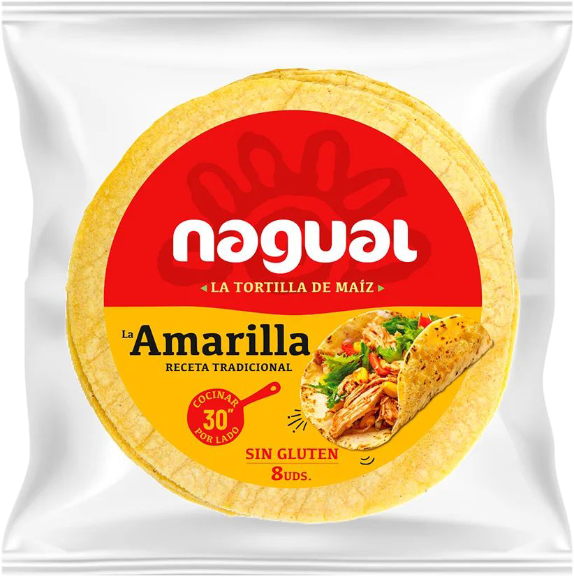 TORTILLAS DE MAÍZ AMARILLO NAGUAL
